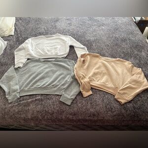 3 Cotton Cropped Shein Sweaters Size Medium Bundle